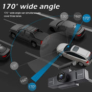 Dash Cam for Cars 3 Channel WIFI Car DVR Camera 1080P for Car Front and inside Black Box 24H Parking Monitor car accessories