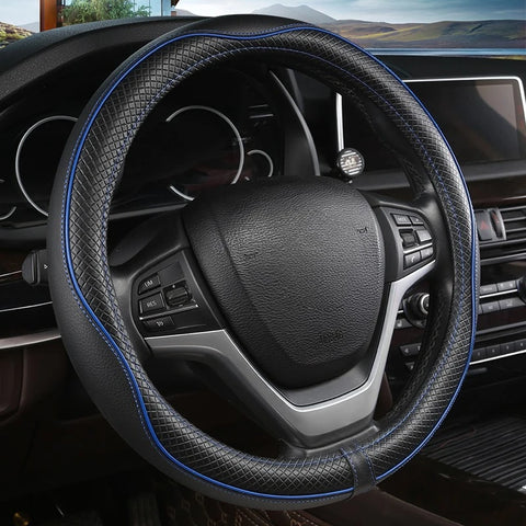 Anti-slip breathable steering wheel cover for cars