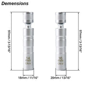 Spark Plug Socket Wrench Adapter 14mm 16mm Install Replace Repair Kit Swivel Torque Magnetic Remove Removal Gap Tool Car AUTO