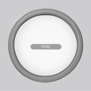 Napa Leather Perforated Patchwork Car Steering Wheel Cover, Non-slip, Breathable, Universal 15 Inch (Approx. 38cm)