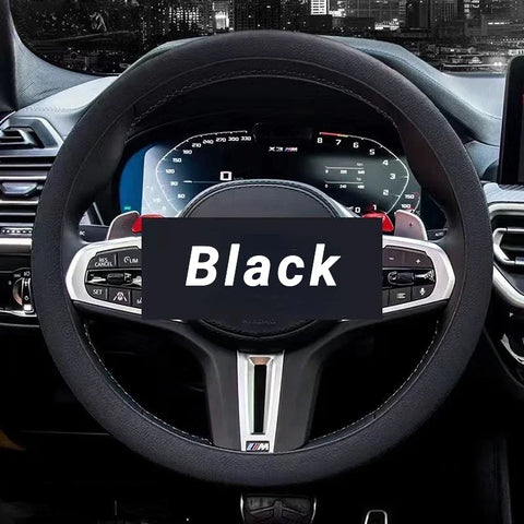 Anti-slip silicone steering wheel cover for cars