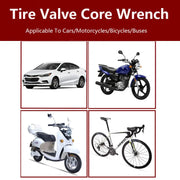 Portable Tire Valve Core Remover Installer Tool Removal Tool Car Bike Bicycle Motorcycle Tire Repair Tools Wrench Screwdriver
