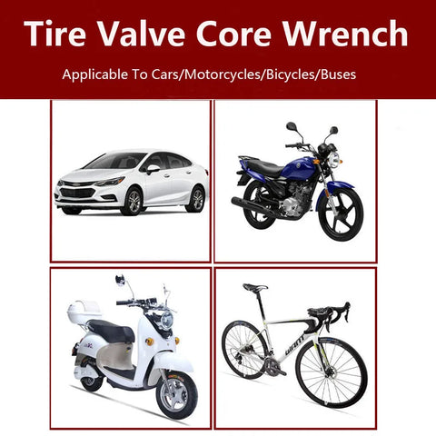 Portable Tire Valve Core Remover Installer Tool Removal Tool Car Bike Bicycle Motorcycle Tire Repair Tools Wrench Screwdriver