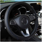 37-39cm PU leather steering wheel cover for cars
