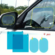 4 pcs rearview mirror protective film for cars