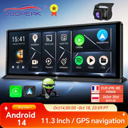 K60 Pro 11.3" 4G+64G WIFI Android 14 AI Screen GPS Navigation Carplay Android AUTO 1080P Dash Cam RearView Mirror Video Recorder