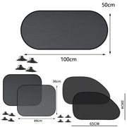 1-5Pcs Universal Car Sunshades Foldable Auto Side Window Rear Windscreen Mesh Sunshade Cover Car Windshield Accessories Exterior