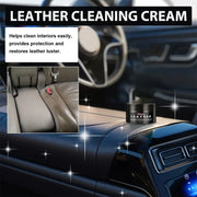 Car Leather Seat Maintenance Care Oil Multifunctional Cream Interior Polishing Stain Removal Refurbished Cleaning Car Interior