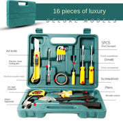 2025 12 16-Piece Car Emergency Tool Kit Auto Repair Tools Hardware Combination Set for Vehicle Maintenance and Body Repair