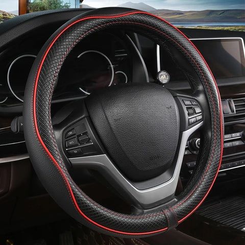 Anti-slip breathable steering wheel cover for cars