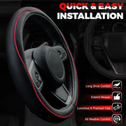 Anti-slip breathable steering wheel cover for cars
