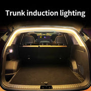 Car high brightness trunk lighting ambient light interior decoration LED wiring free automatic sensing tailgate light strip