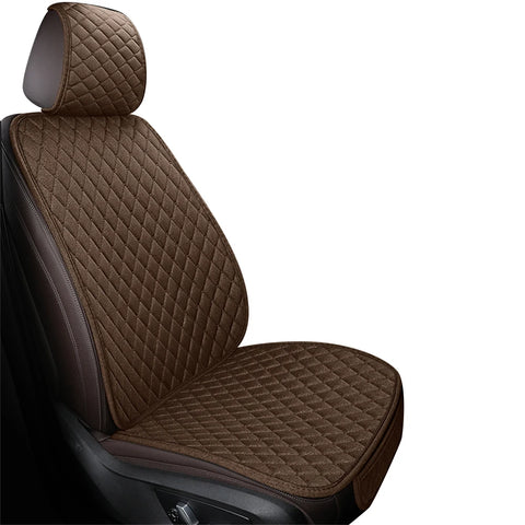 Universal Flax Car Seat Cover Front Rear Cushion Comfortable Breathable Protector Mat Four Season Pad Auto Interior Accessories