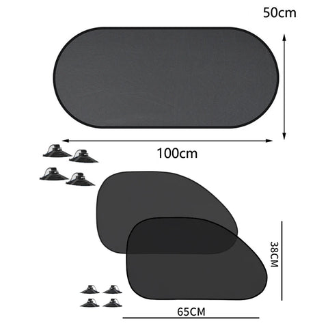 1-5Pcs Universal Car Sunshades Foldable Auto Side Window Rear Windscreen Mesh Sunshade Cover Car Windshield Accessories Exterior