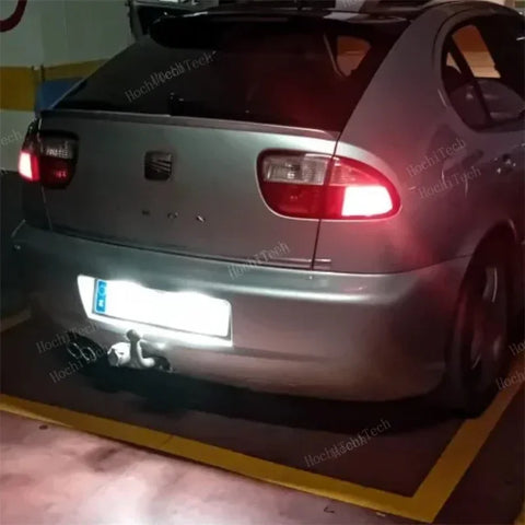 For Seat Altea 2005-2009 Arosa Cordoba 6K 6L Leon 1M Toledo 5P Ibiza 6L 2PCS Car License Plate Light Number Plate Lamp Upgrade