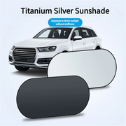 UV-Reflective Car Sun Shade Cover Rear Windshield Sun Protection Sunshade Heat-Isolation Car Privacy Curtains Foldable Storage