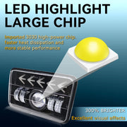 Car Work Lights For Vehicles Truck Off-road LED Headlights with Amber Arrow Sequential Turn Signal White DRL Seal Beam Headlamp