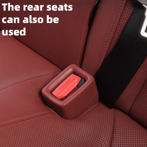 2 seat belt slot seat protection covers - collision and scratch protection for car interior accessories