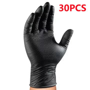 Industrial Black Nitrile Gloves - 8mil