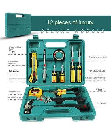 2025 12 16-Piece Car Emergency Tool Kit Auto Repair Tools Hardware Combination Set for Vehicle Maintenance and Body Repair