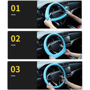 
Anti-slip silicone steering wheel cover for cars