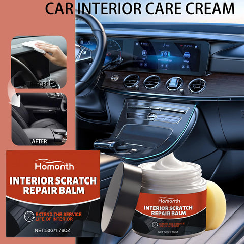 Car Interior Cleaner Leather Care Cream For Seats Dashboard Steering Wheel Automotive Cleaning and Care Accessories