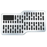 Auto Foot Rest Pedal Plate Floor Carpet Mats Non-slip Stainless Heel Pad For Truck Suv Black Beige Brown Car Accessories