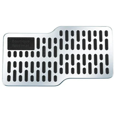 Auto Foot Rest Pedal Plate Floor Carpet Mats Non-slip Stainless Heel Pad For Truck Suv Black Beige Brown Car Accessories