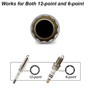 Spark Plug Socket Wrench Adapter 14mm 16mm Install Replace Repair Kit Swivel Torque Magnetic Remove Removal Gap Tool Car AUTO