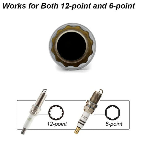 Spark Plug Socket Wrench Adapter 14mm 16mm Install Replace Repair Kit Swivel Torque Magnetic Remove Removal Gap Tool Car AUTO