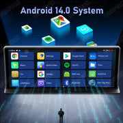 K60 Pro 11.3" 4G+64G WIFI Android 14 AI Screen GPS Navigation Carplay Android AUTO 1080P Dash Cam RearView Mirror Video Recorder