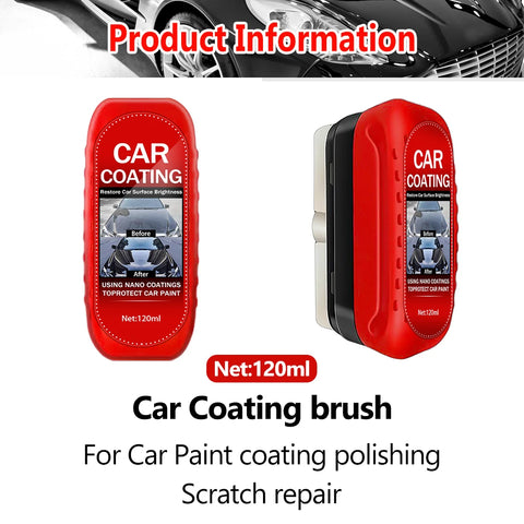 Car Coating Brush with 120ml Liquid Repair Paint Scratch Restoration High Gloss Car All Colors Paint Polishing Brightening Kit