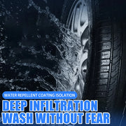 Tire shine paste restores new black color lasting protection of car rubber parts shine paste polishes car tires  shine car tires