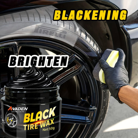 Professional Car Tire Shine Wax –Gloss Enhancement & Blackening,Anti-Aging & Color Retention,Long-Lasting Protection