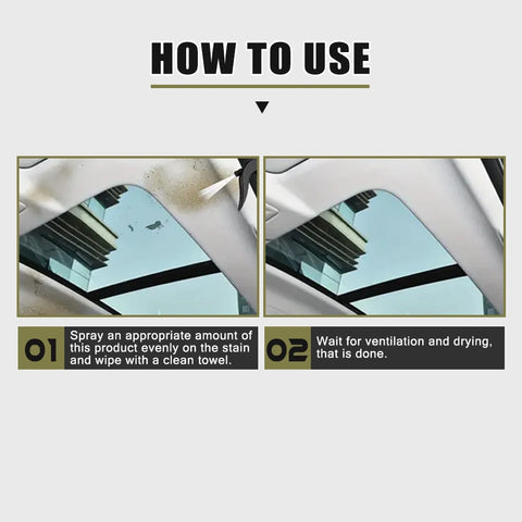 Ryekew Car high-efficiency interior cleaner ceiling cleaner leather flannel fabric water-free multi-purpose cleaner