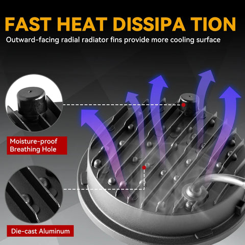 4X 5.75 inch 5-3/4'' Halogen to LED Headlights for Classic Car Muscle Cars Ford Cortina Capri Chevy Premier Statesman Kingswood