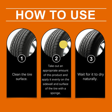 Car Tire Shine Wax - Tire Shine Maintenance, Wheel Hub Stain Removal, Brightening, Rust Removal Cleaning Paste.