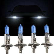 Halogen Light Headlights Halogen Light Easy to Use H1 Halogen Headlights 55W 12V Bulb 6000K White Light for High/Low Beam
