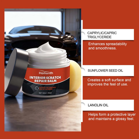 Car Interior Cleaner Leather Care Cream For Seats Dashboard Steering Wheel Automotive Cleaning and Care Accessories