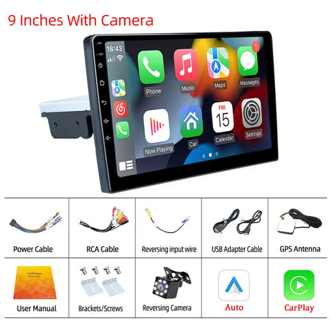 Android 11 Car Radio 1 din Stereo Autoradio Carplay Andriod Auto 32G  7"/9"/10" Universal WIFI GPS Car Audio Multimedia Player