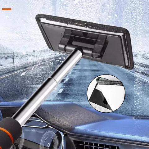 Car Front Windshield Defogging Brush Telescopic Long handle Car Household Glass Clean Brushes Dust Remover Tool