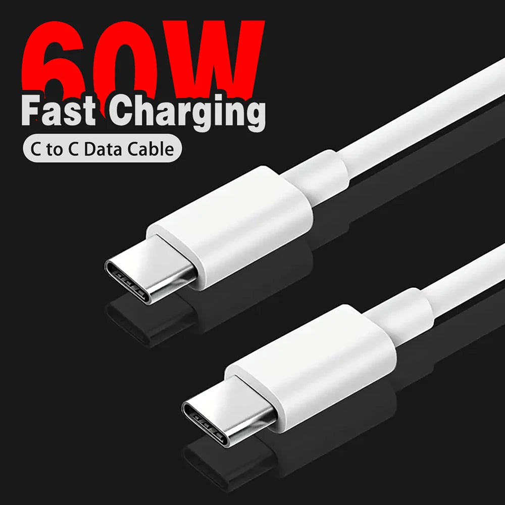 USB-C Fast Charging Cable - Black/White in 1M, 2M and 3M