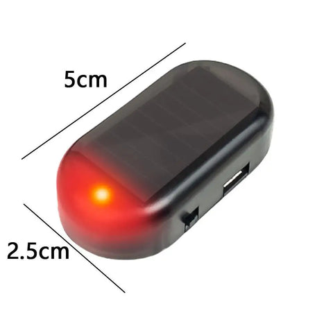 Car Fake Security Light Solar Powered Simulated Dummy Alarm Wireless Warning Anti-Theft Caution Lamp LED Flashing Lights