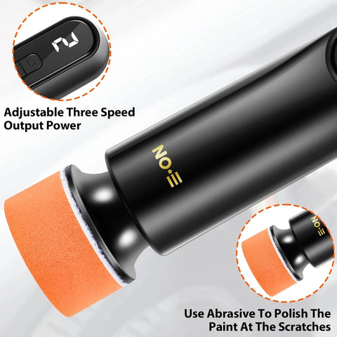 12000RPM Car Waxing Polishing Sanding Machine Car Paint Scratch Repairing Machine Windscreen Glass Oil Film Remove Car Waxer