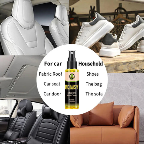 Car interior cleaner, removing stains, protecting leather dashboard, seat decoration and care cleaner