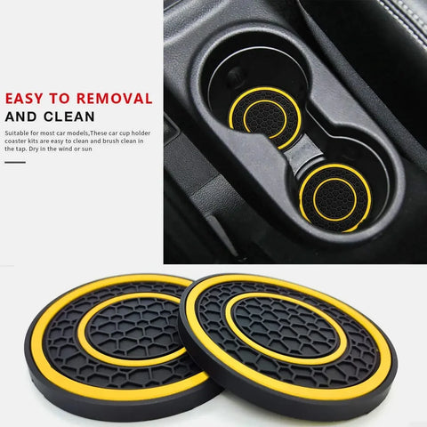 Anti-slip car coasters