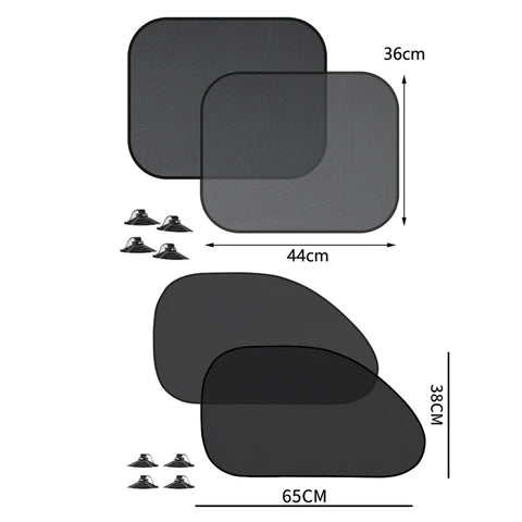 1-5Pcs Universal Car Sunshades Foldable Auto Side Window Rear Windscreen Mesh Sunshade Cover Car Windshield Accessories Exterior