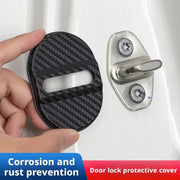 Universal Car Door Lock Protective Cover 4PCS Self-adhesive Car Decorative Accessories Car Door Lock Anti Rust Sleeve
