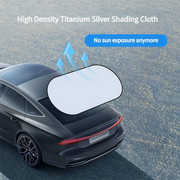 UV-Reflective Car Sun Shade Cover Rear Windshield Sun Protection Sunshade Heat-Isolation Car Privacy Curtains Foldable Storage