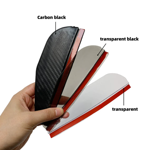 Car Rearview Mirror Rain Eyebrow Carbon Fiber Sun Visor Shade Protector Clear Vision Rain Auto Mirror Organizer Accessories